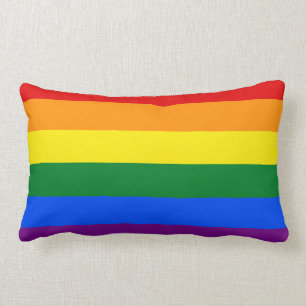 LGBT Rainbow Flag Lumbar Pillow