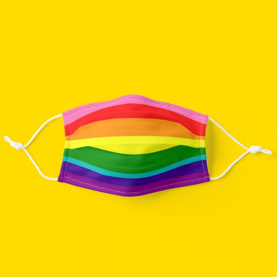 LGBT Rainbow Flag Original 8 Stripes Pattern Cloth Face Mask
