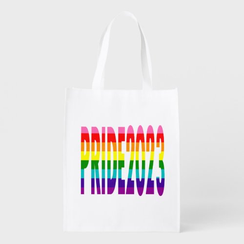 LGBT Rainbow Flag Original 8 Stripes Pride 2023 Grocery Bag
