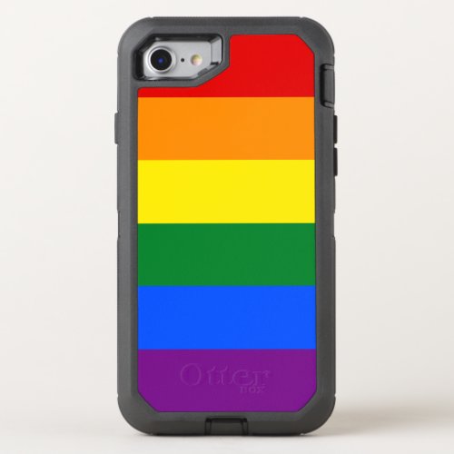 LGBT Rainbow flag OtterBox Defender iPhone SE87 Case