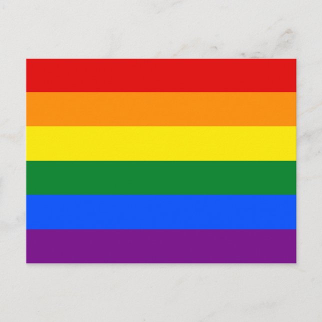 LGBT Rainbow flag Postcard (Front)