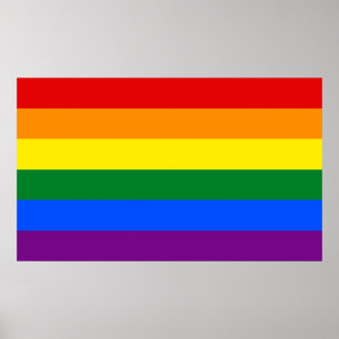 LGBT Rainbow flag Poster