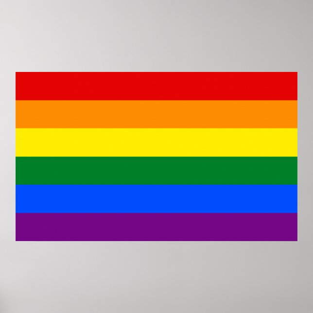 LGBT Rainbow flag Poster (Front)