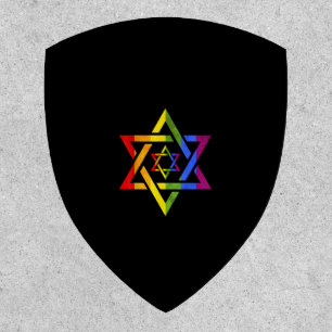 LGBT Rainbow Flag Star Of David Queer Israeli Gift Patch