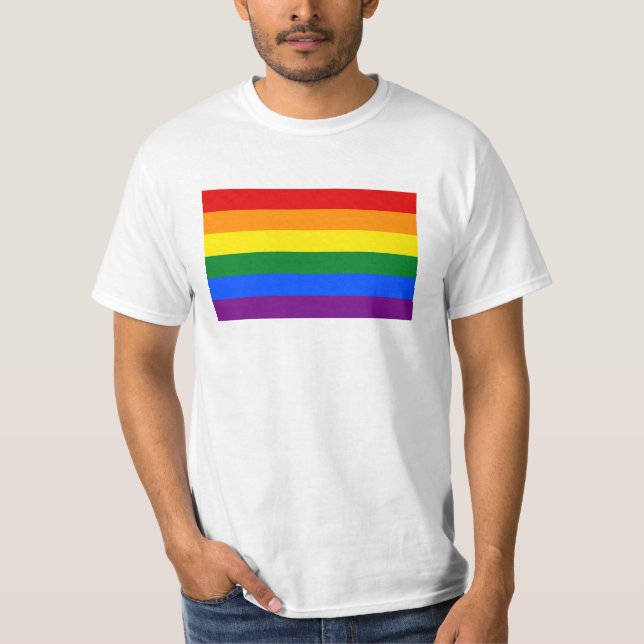 LGBT Rainbow Flag T-Shirt (Front)