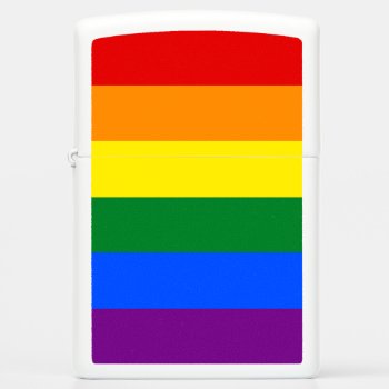 Lgbt Rainbow Flag Zippo Lighter by FlagGallery at Zazzle