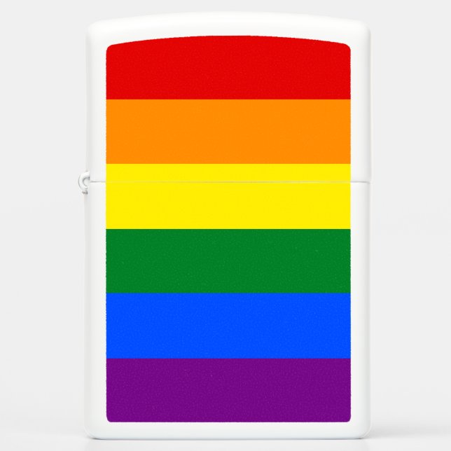 LGBT Rainbow flag Zippo Lighter (Front)