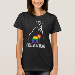Lgbt Rainbow Free Mom Hugs Gay Pride T-Shirt