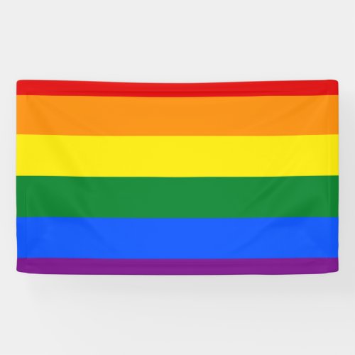 LGBT Rainbow Gay Pride Flag Banner