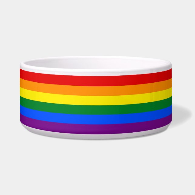 LGBT Rainbow Gay Pride Flag Bowl (Front)