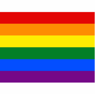 LGBT Rainbow Gay Pride Flag Cutout