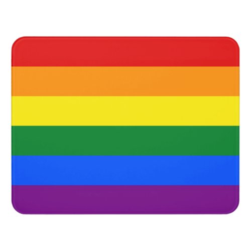 LGBT Rainbow Gay Pride Flag Door Sign