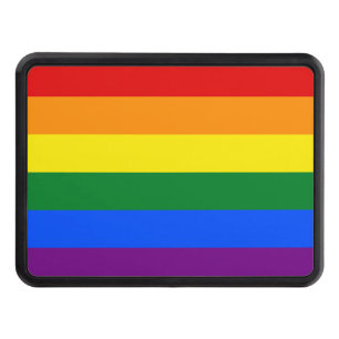 LGBT Rainbow Gay Pride Flag Hitch Cover