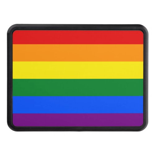 LGBT Rainbow Gay Pride Flag Hitch Cover