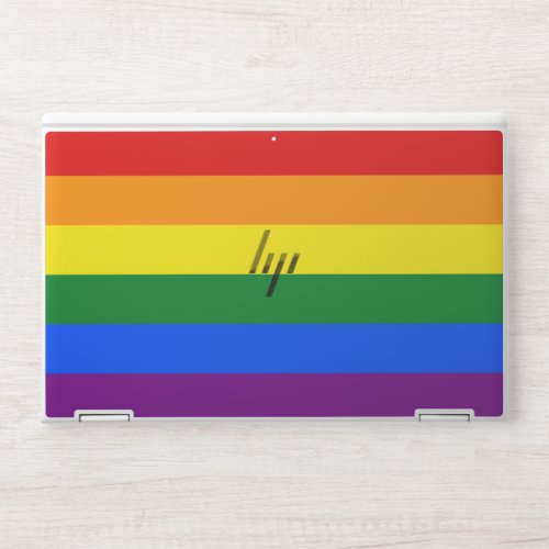 LGBT Rainbow Gay Pride Flag HP Laptop Skin