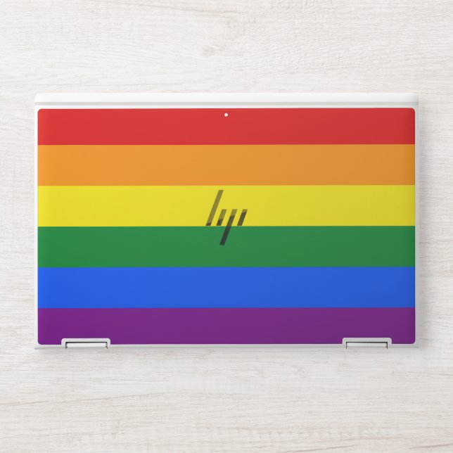 LGBT Rainbow Gay Pride Flag HP Laptop Skin (Front)