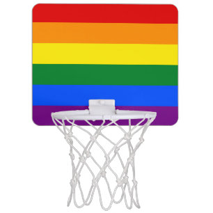 LGBT Rainbow Gay Pride Flag Mini Basketball Hoop
