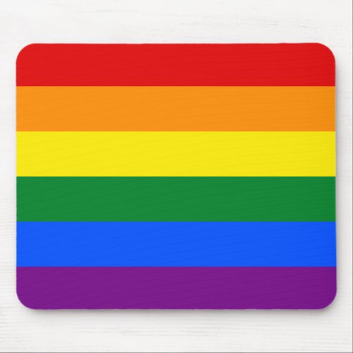 LGBT Rainbow Gay Pride Flag Mouse Pad
