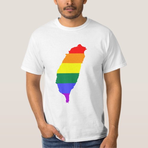 LGBT Rainbow Gay Pride Flag of Taiwan T_Shirt