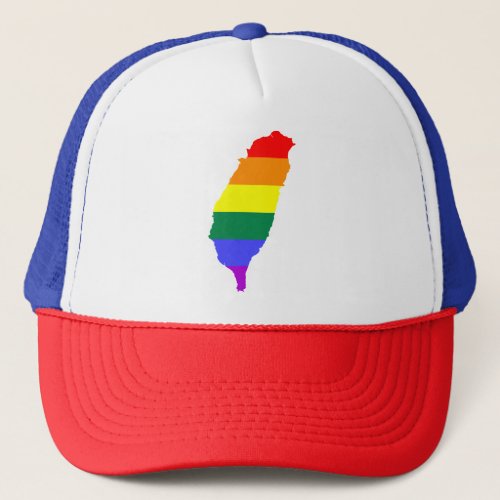 LGBT Rainbow Gay Pride Flag of Taiwan Trucker Hat