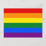 LGBT Rainbow Gay Pride Flag Postcard