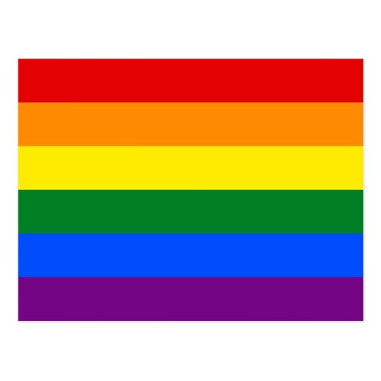 LGBT Rainbow Gay Pride Flag Postcard | Zazzle.com