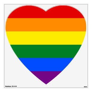 LGBT Rainbow Gay Pride Flag Wall Decal