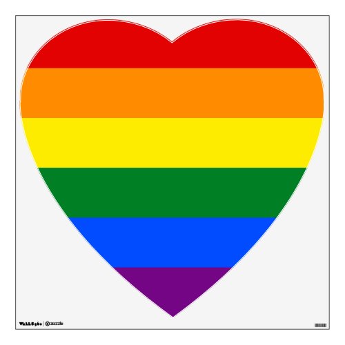 LGBT Rainbow Gay Pride Flag Wall Decal