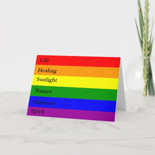 LGBT Rainbow Greeting Card