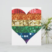 lgbt rainbow heart (Standing Front)