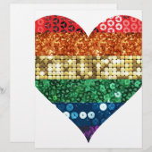 lgbt rainbow heart (Front/Back)