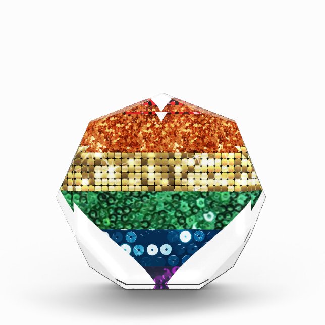 lgbt rainbow heart award (Front)
