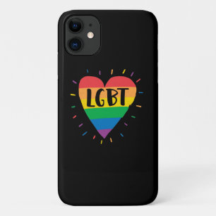 LGBT Rainbow Heart iPhone 11 Case