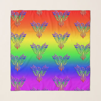 LGBT Rainbow - Phoenix, embossed effect Scarf