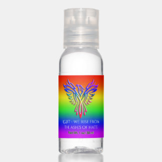LGBT Rainbow - Phoenix, embossed effect, slogan Hand Sanitizer