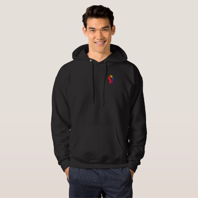 LGBT Rainbow Power Hoodie (Front Full)