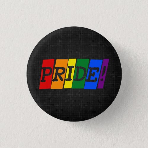 LGBT rainbow pride black button