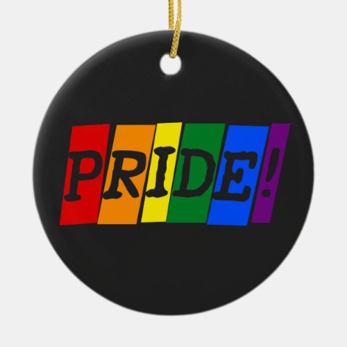 LGBT rainbow pride Ceramic Ornament