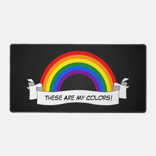 LGBT rainbow pride   Desk Mat