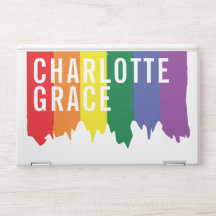 LGBT Rainbow Pride Dripping Paint Personalized