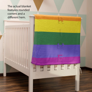 LGBT Rainbow Pride Flag Baby Blanket