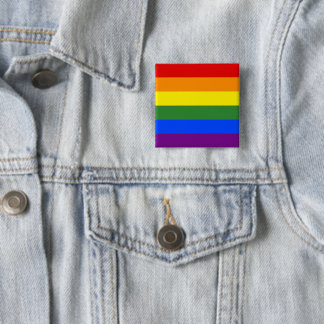 LGBT Rainbow Pride Flag Button