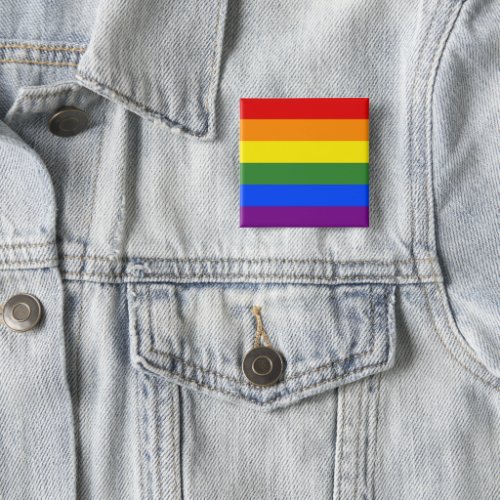 LGBT Rainbow Pride Flag Button