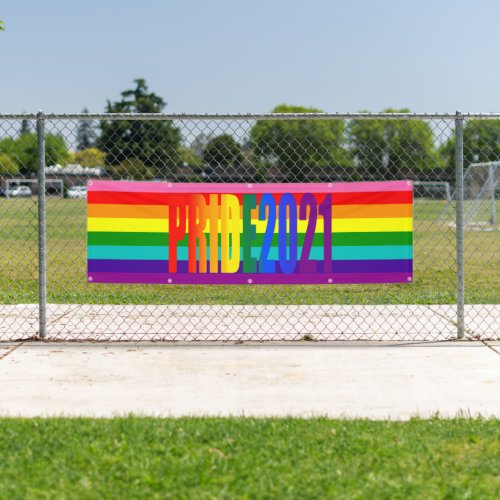 LGBT Rainbow Pride Flag LGBTQ Gay Pride 2021 Banner