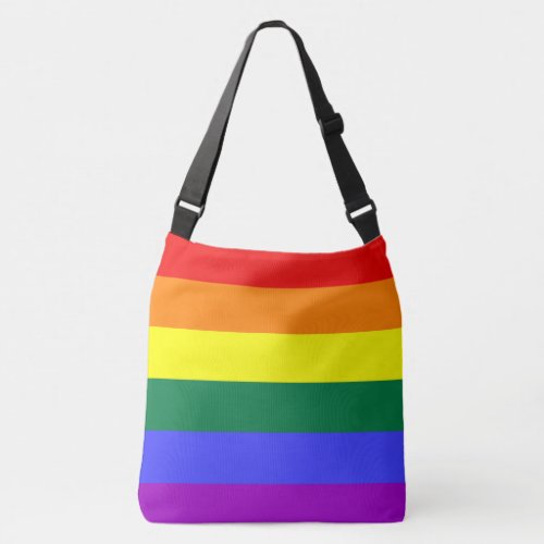 LGBT Rainbow Pride Flag POA Cross Body Bag