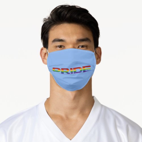 LGBT Rainbow Pride Glitter Adult Cloth Face Mask