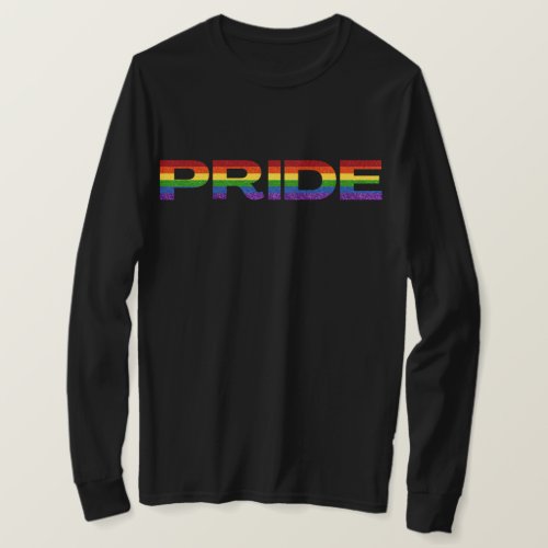 LGBT Rainbow Pride Glitter T_Shirt