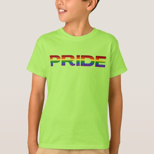 LGBT Rainbow Pride Glitter T_Shirt