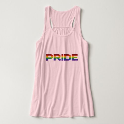 LGBT Rainbow Pride Glitter Tank Top