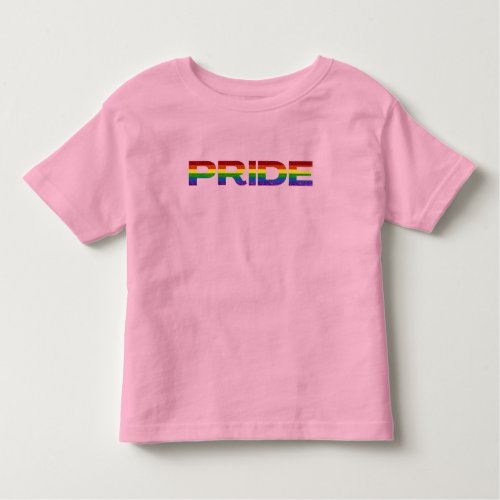 LGBT Rainbow Pride Glitter Toddler T_shirt